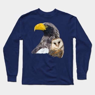 Pigargo and Owl Long Sleeve T-Shirt